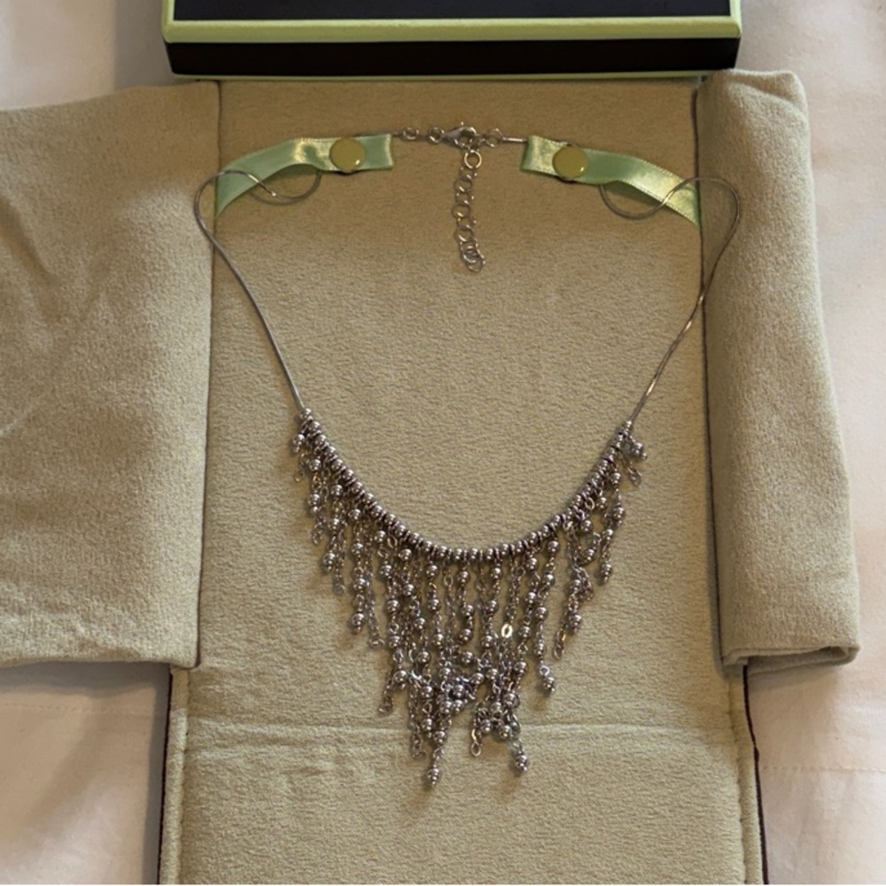 Ross-Simons Silver Necklace with Silver Ball Fringe
